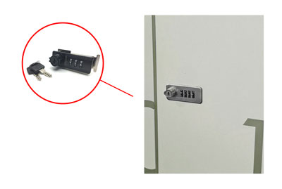 Locker con cerradura de combinación numérica 