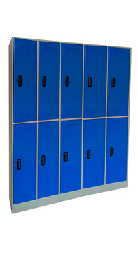 Locker metálico 10 Compartimentos Horizontal