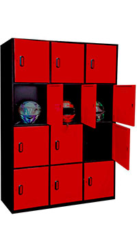 Locker para cascos de motos